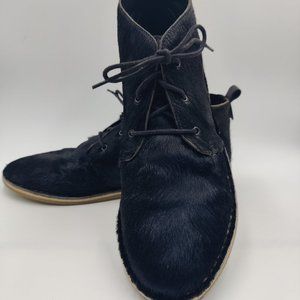 Zara woman  ankle boots  Size 40 US 9  black Cowhide